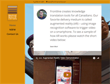 Tablet Screenshot of frontlinecreative.com